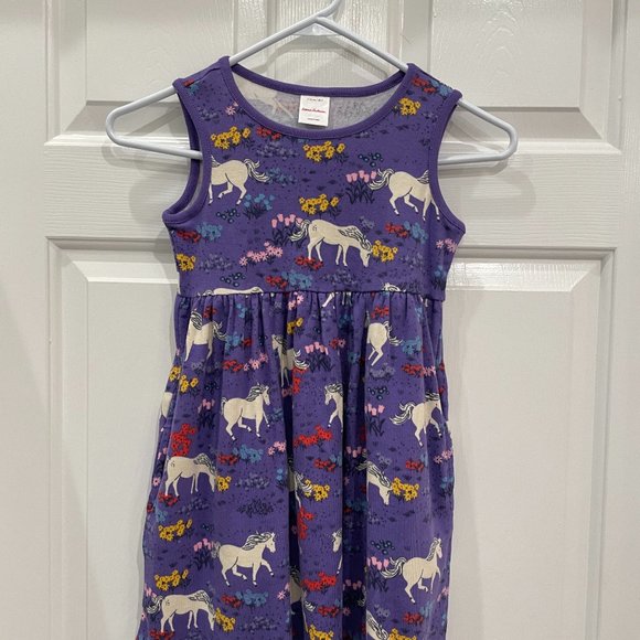 Hanna Andersson Other - Hanna Andersson size 5 purple sleeveless dress with unicorns. Worn once.